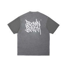 [시즌특가] 브라운브레스 TAG PIGMENT COMBI TEE - CHARCOAL