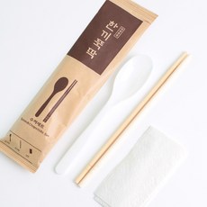 한끼뚝딱세트_냅킨_크라프트 일회용 도시락 덮밥 포장 배달 업소용 [500개], 500개