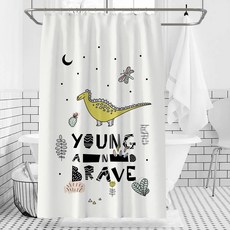 동물샤워커튼