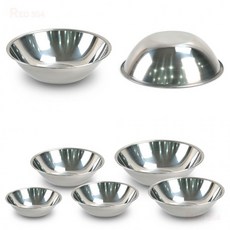 [1+1] 외경 스텐 믹싱볼 28.6cm 다라이 30.5cm 27cm 국산 24cm 야채 비빔 양푼이 쌀 33cm, 2개, 1호