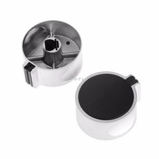 2pcs 8mm 홀 금속 가스 스토브 쿠커 로타리 스위치 노브 스위치 유니버설 교체, 은, 한개옵션0