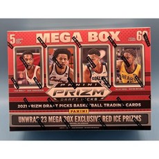 파니니 Prizm 스포츠 카드 2021년 프리즘 농구 드래프트 픽 메가박스 팩토리 밀폐 레드 아이스 165974
