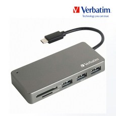 버바팀 타입C SD OTG 카드리더기 + USB3.1 허브 맥북, 단일속성