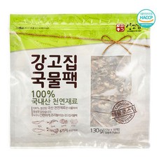 강고집 강고집 국물 다시팩130g 5봉 (50팩), 단일옵션