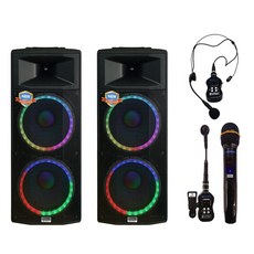 데닉스 DY-2000W PLUS+보조 2000W 공연용 무대용 앰프