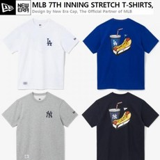 [엔터식스]뉴에라 MLB LA 뉴욕 7이닝 스트레처 반팔 티셔츠 4종 모음 12715376 12715377 12715374..