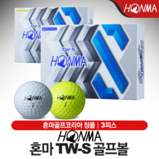 ETC 혼마 TW-S 골프볼 골프공 3피스, 화이트