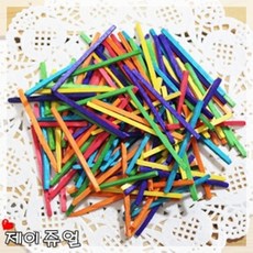 [제이쥬얼] 칼라성냥스틱100g 약900개/성냥개비/공예재료/가베/퍼즐/나무공예/나무막대/성냥개비아트/성냥스틱/만들기