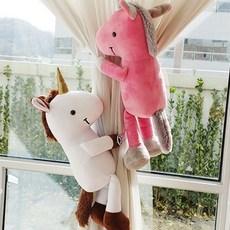 S/N50000867+인기상품 장식커튼걸이타이백애착인형고리크리스마스장식:크리스마스가랜드커튼집게 HOVGSB 빠른배송, 선택해주세요_유니콘(화이트)