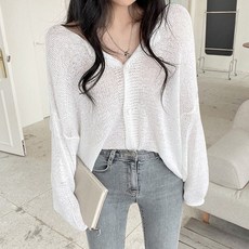 여름시스루가디건