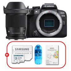 캐논 EOS R10 BODY+C 16mm F1.4 DC DN_RF/128G+리더기+액정보호필름/TJ
