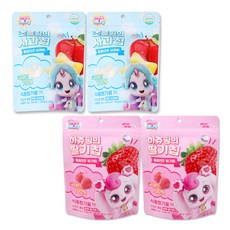 캐치티니핑 하츄핑의 딸기칩 2개 + 캐치티니핑 초롱핑의 사과칩 2개, 27g, 1세트