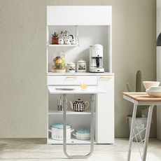 투핫 주방수납장 홈카페수납장 부엌장 카페장 상부장 800, 투핫 800 식탁 렌지대 세트, 화이트, 투핫 800 수납장 세트_화이트