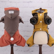 팝도그 패션 바람막이 후드, 아황색, 1개
