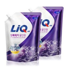 리큐 얼룩제거 올인원 세탁세제 2.1L 2개 드럼용, 6개