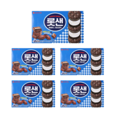롯데제과 롯데샌드 화이트크림 깜뜨 315g x 5개