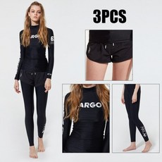 [아르고]여성 래쉬가드세트 3PCS BALBOA(BK)_3BL, 단품