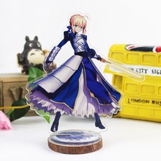 1+1 16cm 페이트 그랜드 오더 아크릴 스탠드 모음 페그오 FGO 잔다르크 세이버 랜서 피규어 키링 굿즈, A. 1, 2개