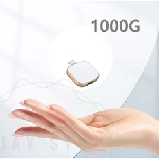  제이스튜 아이폰 전용 1000G 1TB USB 메모리 듀얼 OTG 갤럭시 호환 외장하드 화이트골드 1TB  상품 이미지