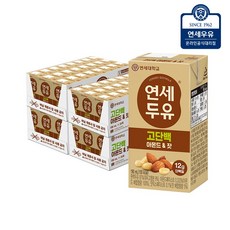 연세 고소한 아몬드&잣 두유 고단백 190mlx96입, 96개, 190ml