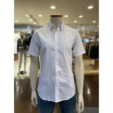 올젠 스탠다드핏 면스판 반팔 드레스셔츠 ZD2WD1356 23SS(640512 )