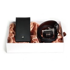 Guy Laroche 폴더형 카드지갑 + 자동벨트 선물세트GL-BM-001 GL-BT-009 카드지갑+자동벨트
