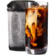 HyperChiller 하이퍼칠러 얼죽아들을 위한 음료 아이스쿨링컵 370ml 차콜블랙, 1개