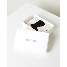 24FW [선물추천] 혼합 발목양말 3종 세트 화이트 HSSS4D801OW