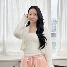 [디아미뇽] 써클 앙고라 가디건 세트