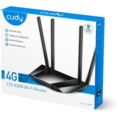 Cudy LT400 4G LTE Router 유심 라우터 SIM Card N300 WLAN Router 300 Mbps WiFi, 1개 - 옥외용lte라우터