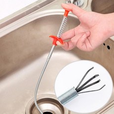 좁은틈 초강력 싱크대 와이어형 뚫어뻥 세면대뚫어뻥, 1개