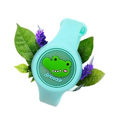 아기모기팔찌 아기 유아 모기 밴드 기피 퇴치 팔찌, 천연 LED 향기 모기팔찌, 1개