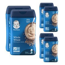 Gerber 시리얼, 홀 그레인(Whole Wheat), 6개입
