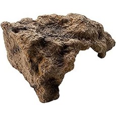 파충류 시뮬레이션 바위 은신처 동굴 양서류 가죽 게코 표범 도마뱀 두꺼비 거북이 중 회색, 1개