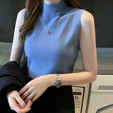 위코브 반터틀텍 민소매 니트 티 민소매/나시