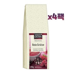 KINGS CROWN 후르츠티 과일차 250g x4봉 Fruit tea red fruit jelly, 4개, 1개입