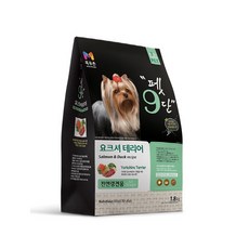 목우촌펫 펫9단 생후 2개월 이상 전연령견용 요크셔테리어 건식사료, 오리, 1.8kg, 1개 1개, 1.8kg