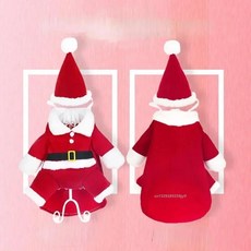 겨울 의상 재미있는 산타 클로스 옷 작은 중형 애완 동물 새해, 1개, G.XS