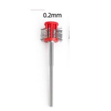 프로 텍스터닝 브러쉬 그릿 장착 매트 와이어 핸들 포함 DIY 쥬얼리 제작 도구, 1) 0.2mm, 1개