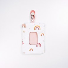 마코제이 대용량 물티슈 파우치, 1개, 핑크무지개