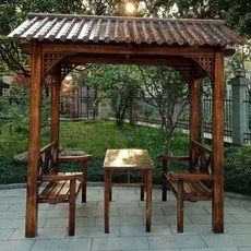 DIPYLON 평상정자 공장직거래 원목량정 야외부패방지목정원대봉정자 유리기와레저정나무집정원, 대봉레저정 비우편+