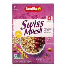 Familia 스위스 뮤즐리 프리미엄 레시피 595g(21oz) 1팩, 1개, 595g