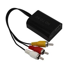 HDMI to AV변환기 미니 HD 영상 컨버터 박스 HDMI to RCA AV/ CVSB L/ R 영?, 상세내용참조