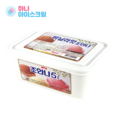 (하나유통)롯데제과 바닐라맛 조안나5L 1통 아이스크림, 5L