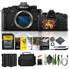 니콘 Zf24.5 포함MP센서 및 4K 영상녹화 미러리스 카메라1761 64GB 메모리 카드 가방 ENEL15c 배터리 리더 코렐 포토 소프트웨어 플렉스 삼각대 지갑 기타