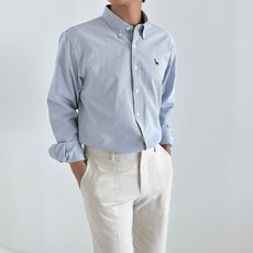 빈트힐 남성 캐쥬얼 스트라이프 셔츠