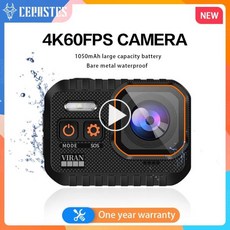CERASTES 액션 카메라 4K60FPS WiFi 원격 제어 20인치 HD 스크린 IP68 방수 기능이 탑재되어 있어 운전기록기 다이빙 및 야외 스포츠에 적합합니다 방수 1회 클, 7)Action Camera B - 64G Card