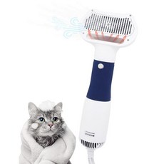 고양이 목욕용 작은 강아지 그루밍 브러시 반려동물 헤어 드라이어 빗 세탁 샤워기 부착력 600W 중소형 반려견과 고양이에게 적합 휴대용 가정용 케어.파랑, Yellow, 1개