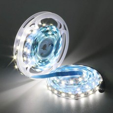 윤보 LED 스트립 라이트 5m 비방수 IP20 화이트 6000-6500K DC 12V LED 바 컷식 300 LED SMD 5050 LED 밴