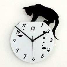 고양이벽시계
